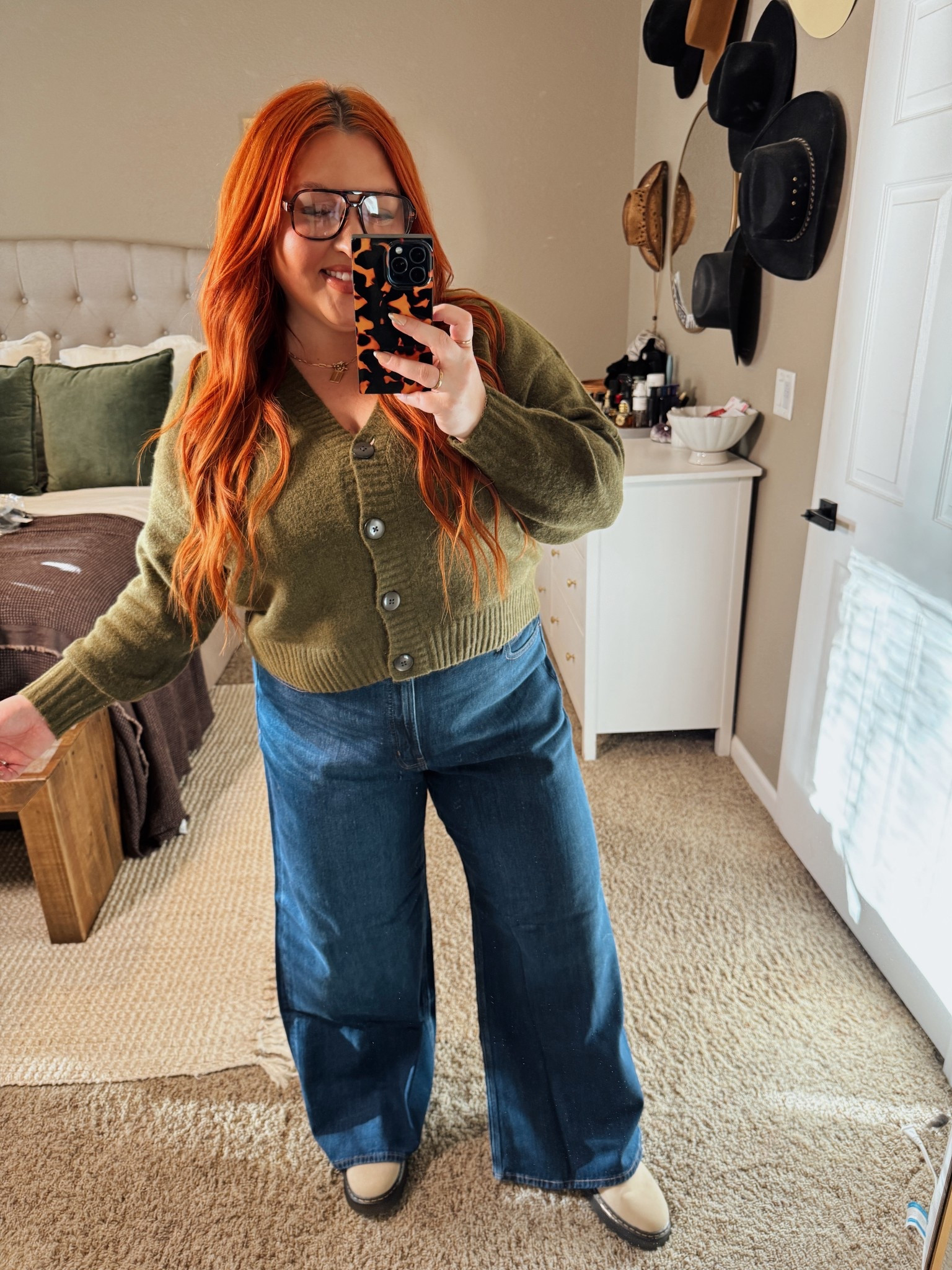 Wearing XXL in sweater + 18 in jeans

#LTKPlusSize #LTKMidsize #LTKootd