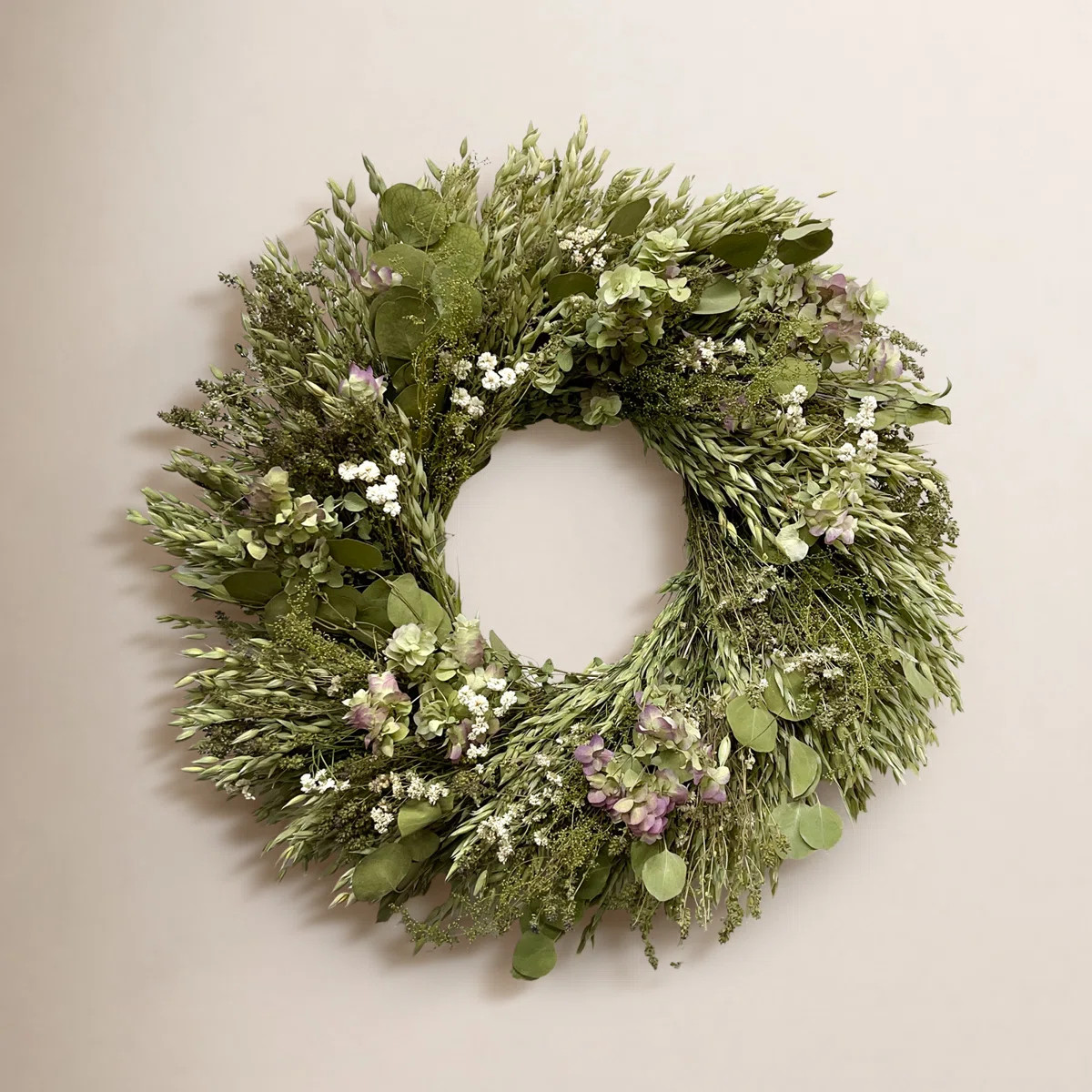 Dried Kent Beauty and Eucalyptus Spring Wreath | Wayfair North America