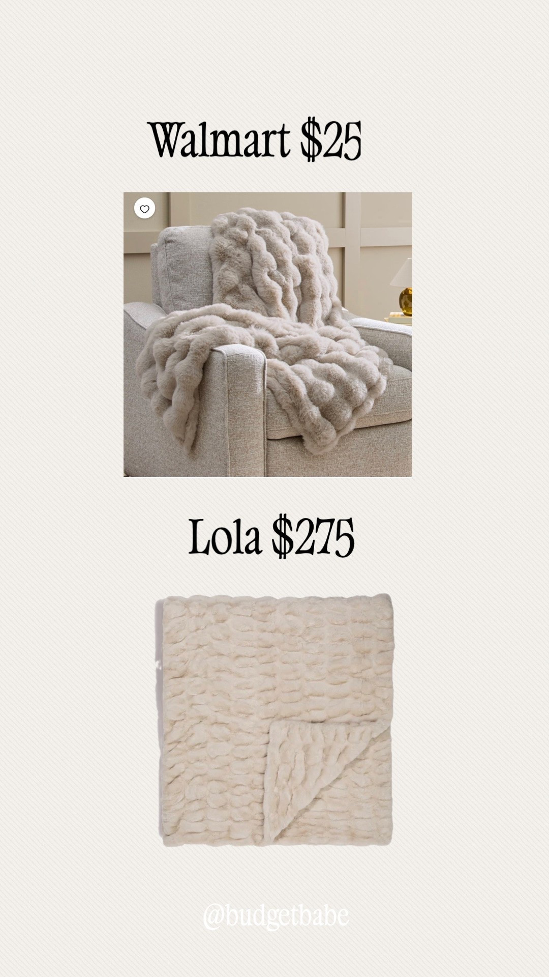 Lola blanket dupe at Walmart! #lookforless #walmarthome