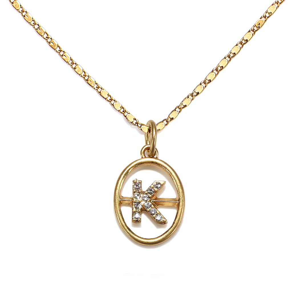 https://www.sequin-nyc.com/products/k-chloe-initial-talisman-necklace | Sequin