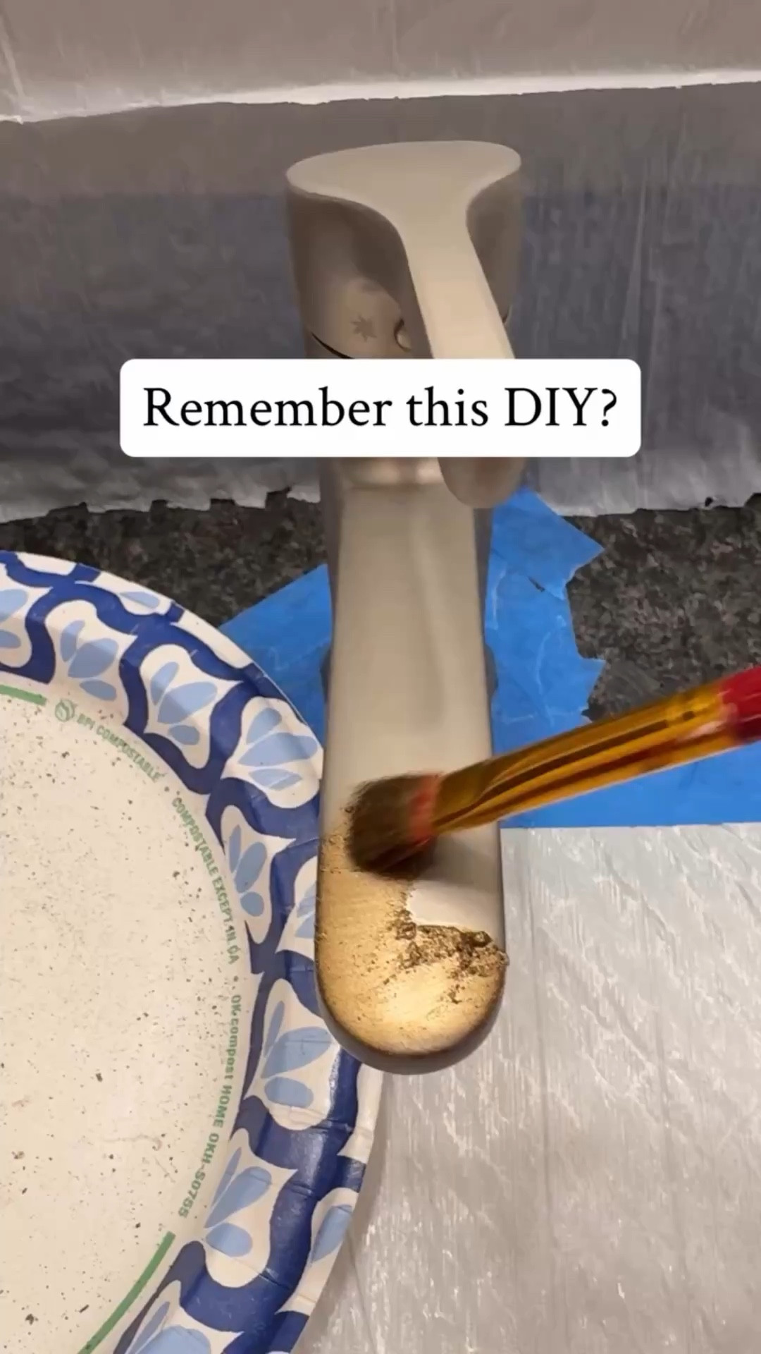 Do you remember this DIY from a few months ago? 👀

Everyone said it wouldn’t hold up… that it would scratch, fade, or wear off with everyday use.

Well—months later and I’m happy to report: it still looks SO good 🤍 No discoloration, no wear, no regrets.

The secret? Sealing that metallic wax finish with two coats of polyurethane 🙌🏼 That step made all the difference in keeping it durable and fresh.

If you’ve been on the fence about trying this—consider this your sign ✨

#diy #diygold #diygoldfinish 