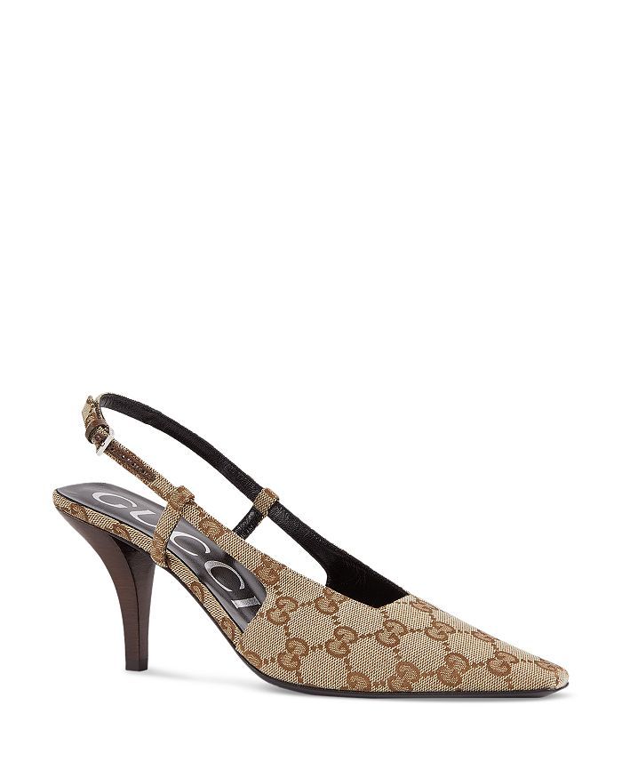 Gucci Women's GG Pointed Toe Slingback Pumps Shoes - Bloomingdale's | Bloomingdale's (US)