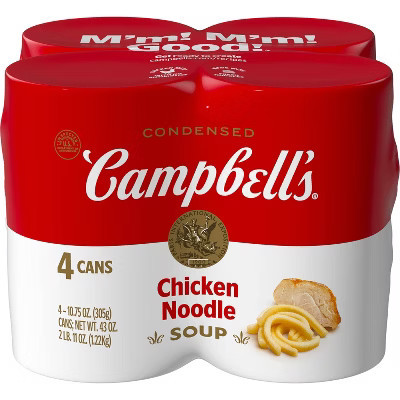 Campbell's Condensed Chicken Noodle Soup - 42oz/4pk | Target