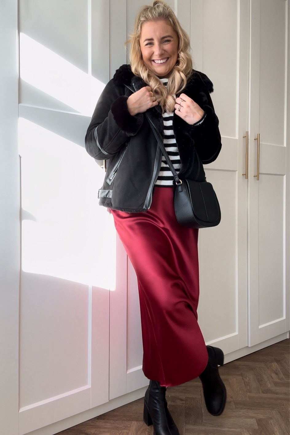 perfect comfy autumnal outfit. The skirt has an elasticated waist so is super comfy and you can take your usual size.

Jacket is F&F at Tescos - still available in store but I’ve added some gorgeous online alternatives too 🤩 