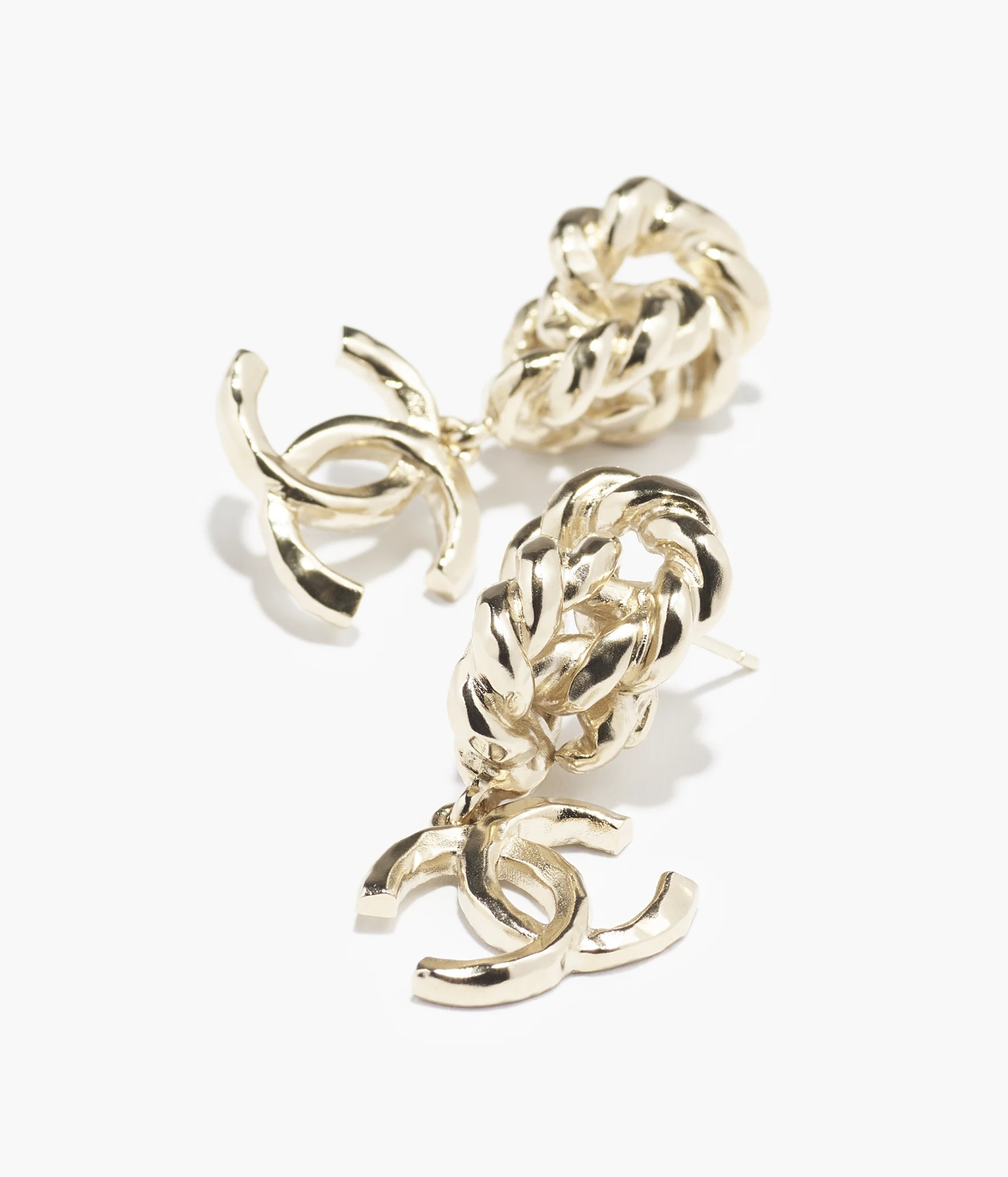Pendant earrings - Metal, gold — Fashion | CHANEL | Chanel, Inc. (US)