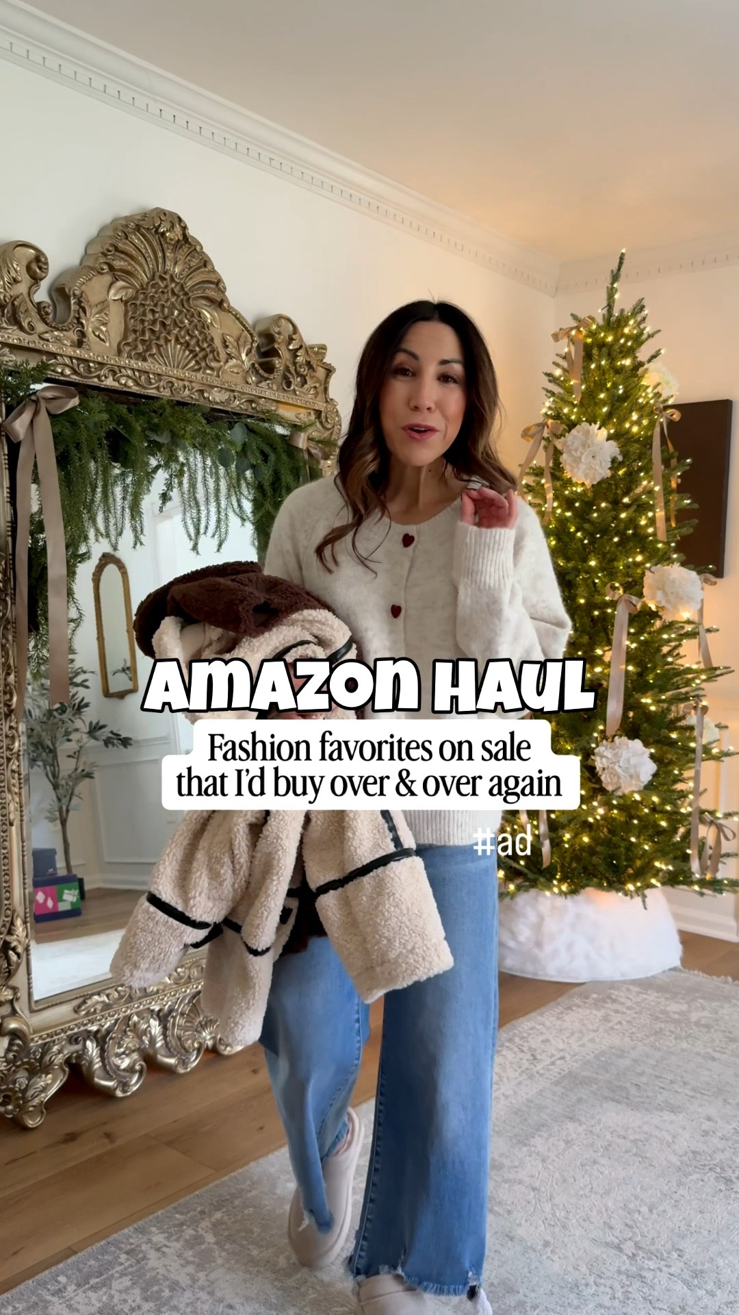 I just scrolled all the cyber Monday deals @amazon and these are my top recommendations in Amazon winter outfits. The best winter coats, sweaters, vests and more. #ad #founditonamazon #WinterFavorites2025. 

Small suede jacket. Sherpa coat small. Orolay winter coat XS. Sweater small. Vest small. Fleece pullover small.  leggings XS. Shoes TTS. 

Amazon deals, cyber Monday, Amazon fashion

#LTKFindsUnder100 #LTKFindsUnder50 #LTKCyberWeek