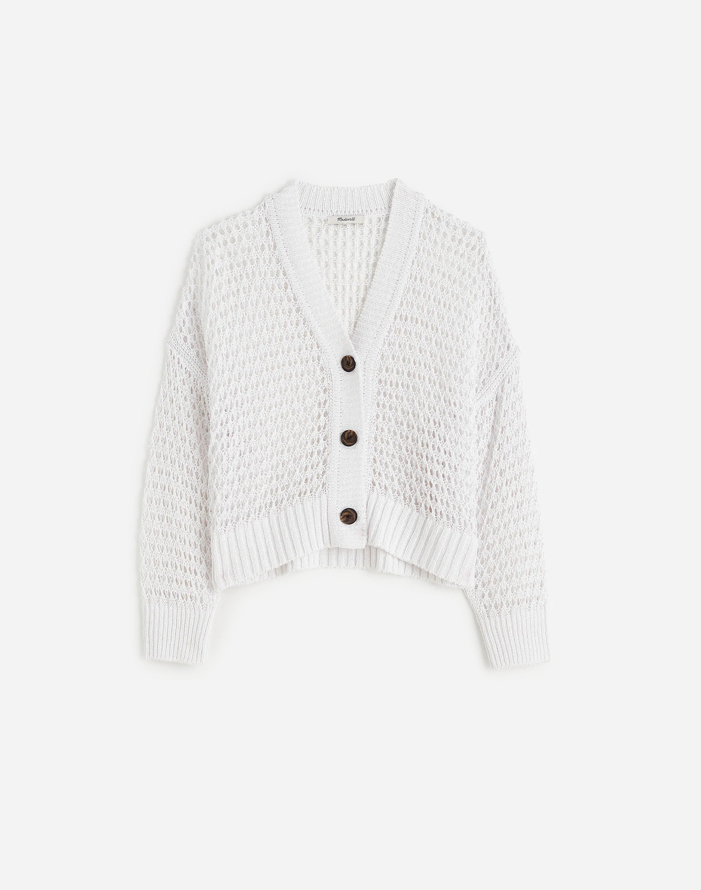 Open-Stitch V-Neck Cardigan | Madewell