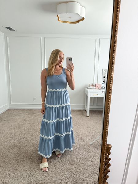Love the rick rack detail on this Amazon maxi dress! I will be taking it with me on vacation! Wearing size small. Summer dresses // vacation dresses // beach dresses // resortwear // casual dresses // Amazon dresses // Amazon fashion // Amazon finds 

#LTKSeasonal #LTKTravel #LTKFindsUnder50