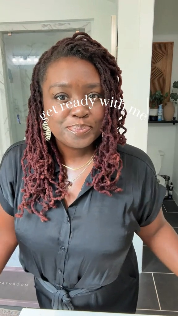 I’ve been loosing weight so none of my clothes fit and I’m trying to restore my skin from a bad makeup reaction (so makeup is bare minimal today), but duty calls so let’s get ready to go outside. 

And yep I got 900 steps in my routine, it’s been working and it makes me feel good. 

I’m a 40 plus year old, peri-menopausal woman and even they don’t all work it sure does feel good to pamper myself. 

Especially when this introvert has to go do extroverted things lol. 

I’ll try to link them all in my ltk! But in the meantime, let’s get ready to go! 

 #40plusclub #grwm #40plusskincare 