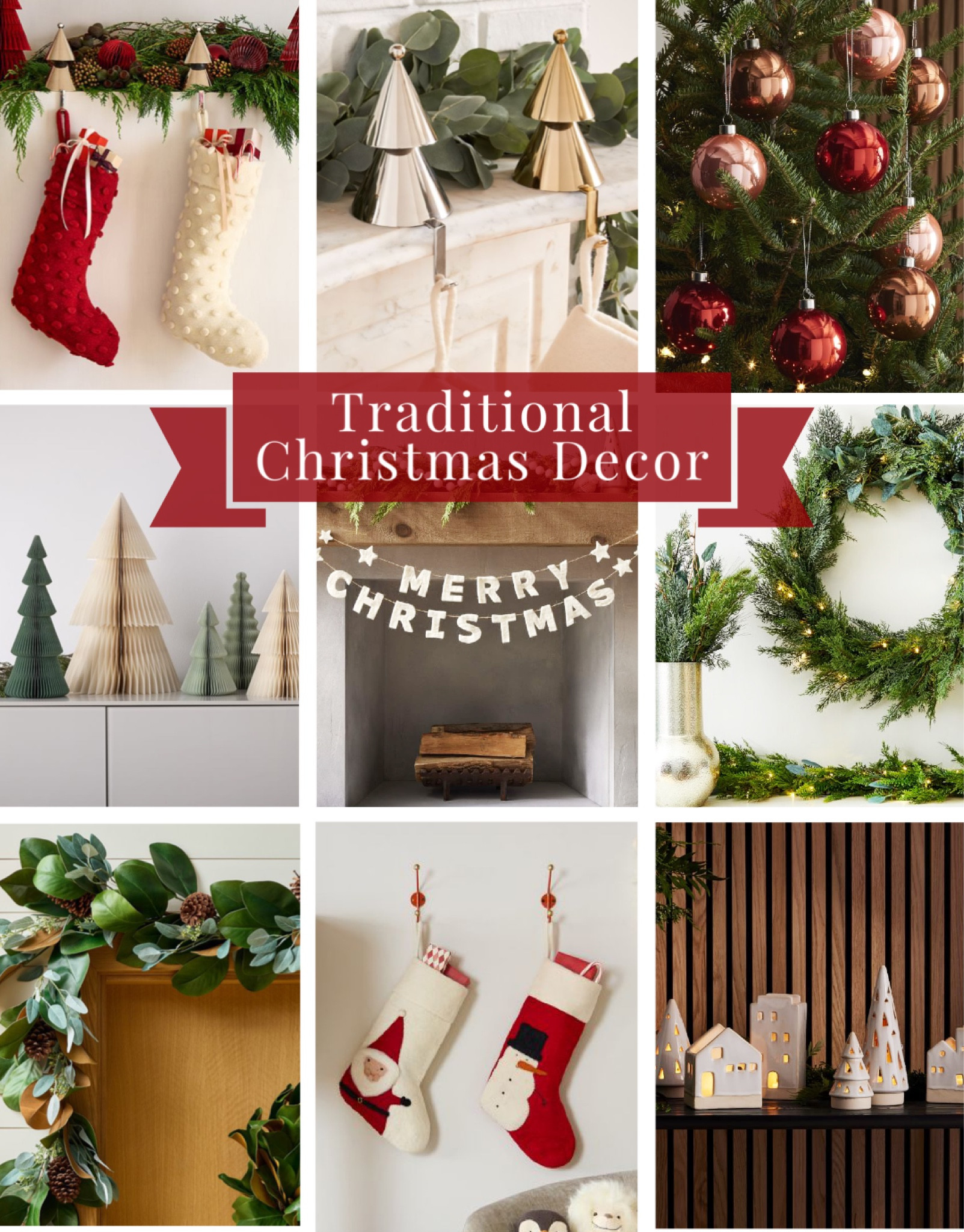Traditional Christmas decor!
-
Red and white Christmas decor - brass Christmas decor - felt stockings - kids Christmas stockings - bubble pom pom stockings - Merry Christmas felt banner - pre lit Christmas wreath - pre lit Christmas bouquet - pre lit Christmas garland - fireplace mantel Christmas decor - red, pink and gold glass ornaments - bottle brush stocking holder - ceramic trees - paper tree decor - West Elm - Christmas decor sale

#LTKhome #LTKsalealert #LTKHoliday