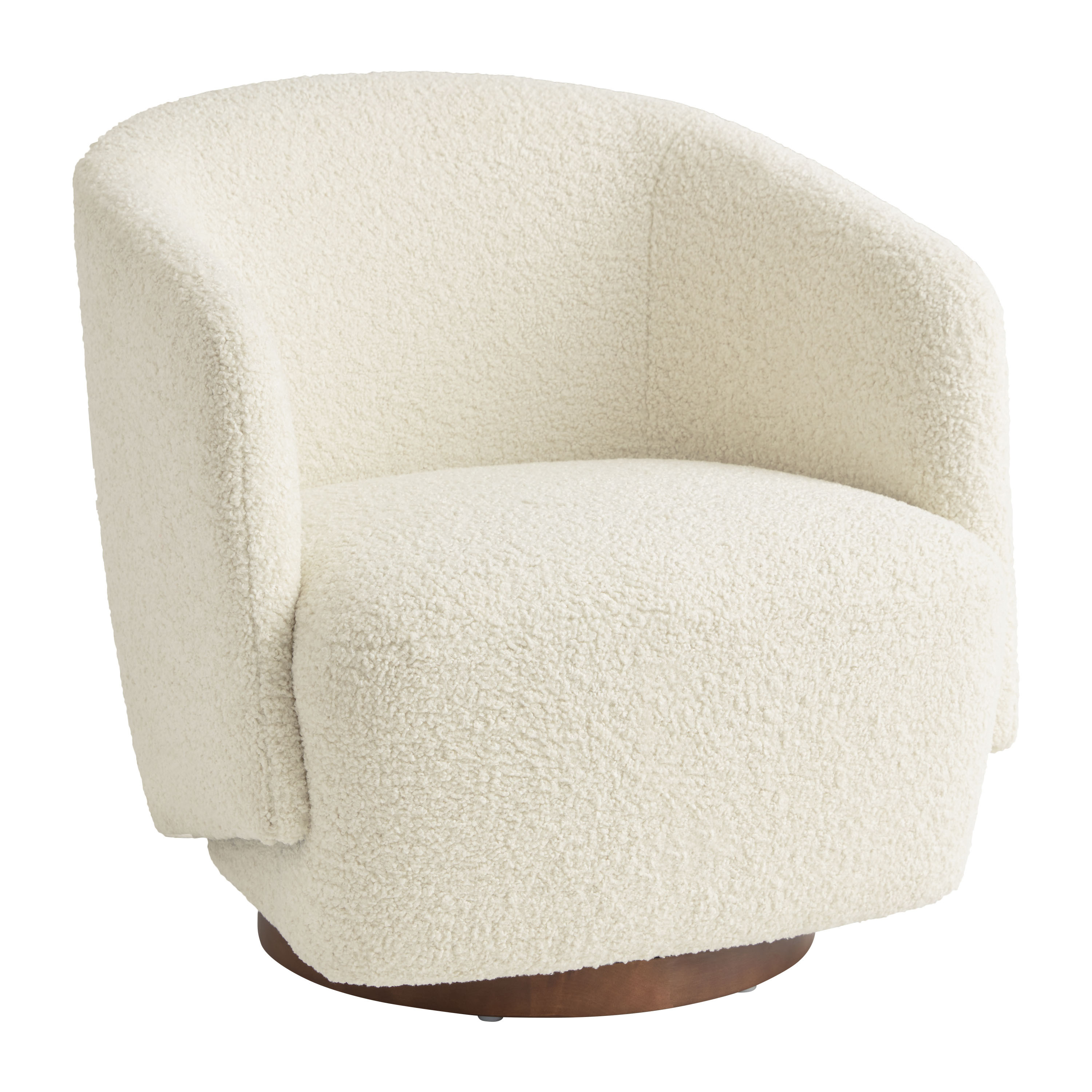 Sophie Upholstered Swivel Chair - World Market | World Market