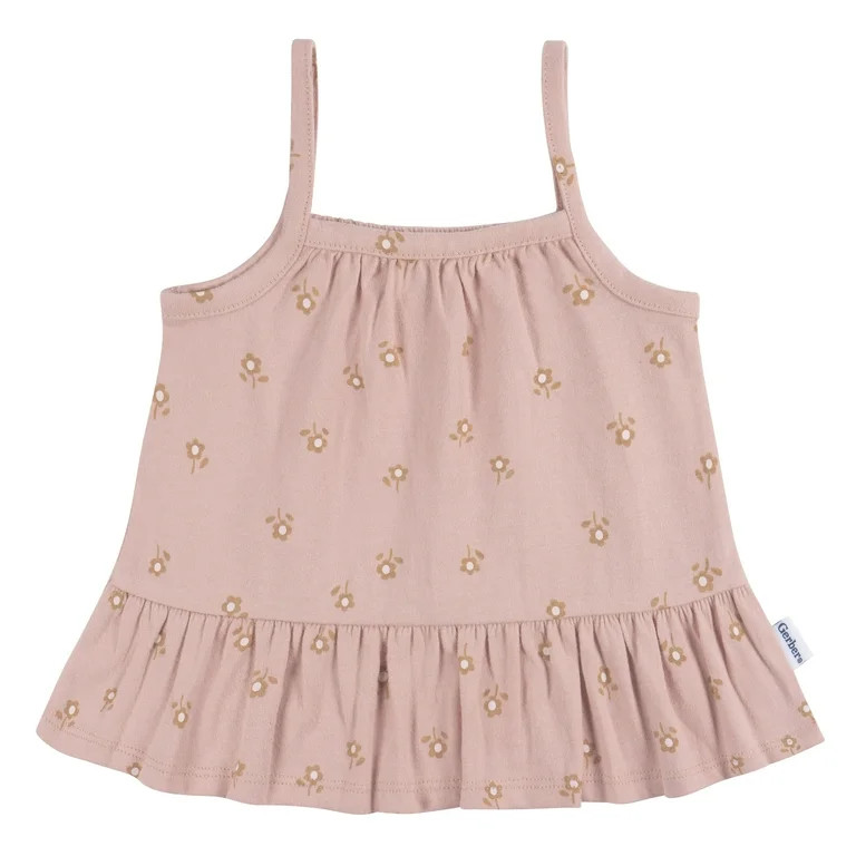 Gerber Baby Girl Dress and Diaper Cover Set, 2-Piece, Sizes Newborn - 24 Months | Walmart (US)