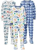 Simple Joys by Carter's Toddlers and Baby Boys' Snug-Fit Footed Cotton Pajamas, Pack of 3 | Amazon (US)
