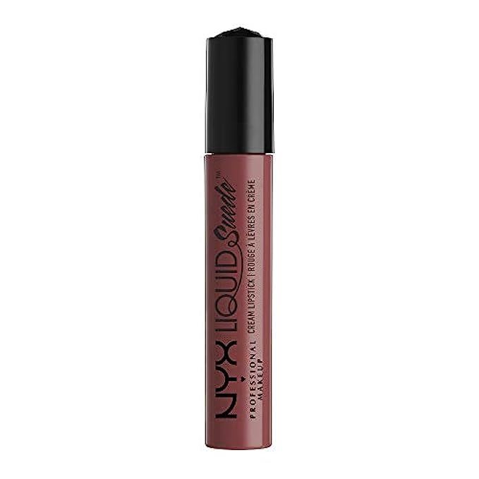 NYX Cosmetics Liquid Suede Cream Lipstick, Soft-Spoken Mauve Nude | Amazon (US)
