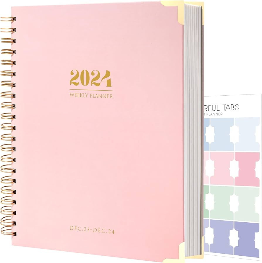 2024 Weekly and Monthly Planner 8.5"x11" Large Hardcover Planner from Dec 2023-Dec 2024 13 Months... | Amazon (US)