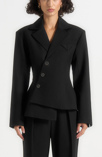 Thalia Asymmetric Tailored Double Breasted Blazer | Nordstrom