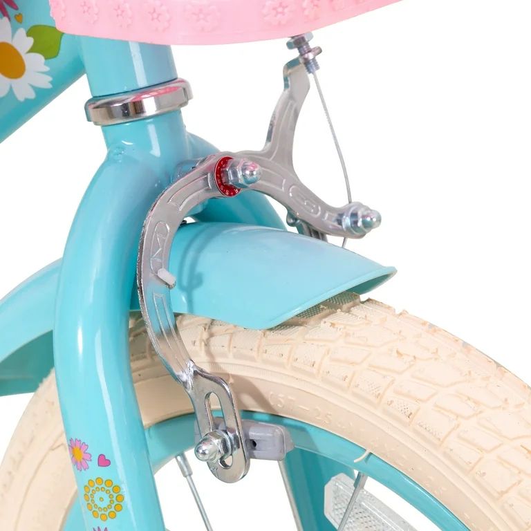JOYSTAR Little Daisy 14 Inch Kids Bike for 3 4 5 Years Girls with Handbrake Children Princess Bic... | Walmart (US)