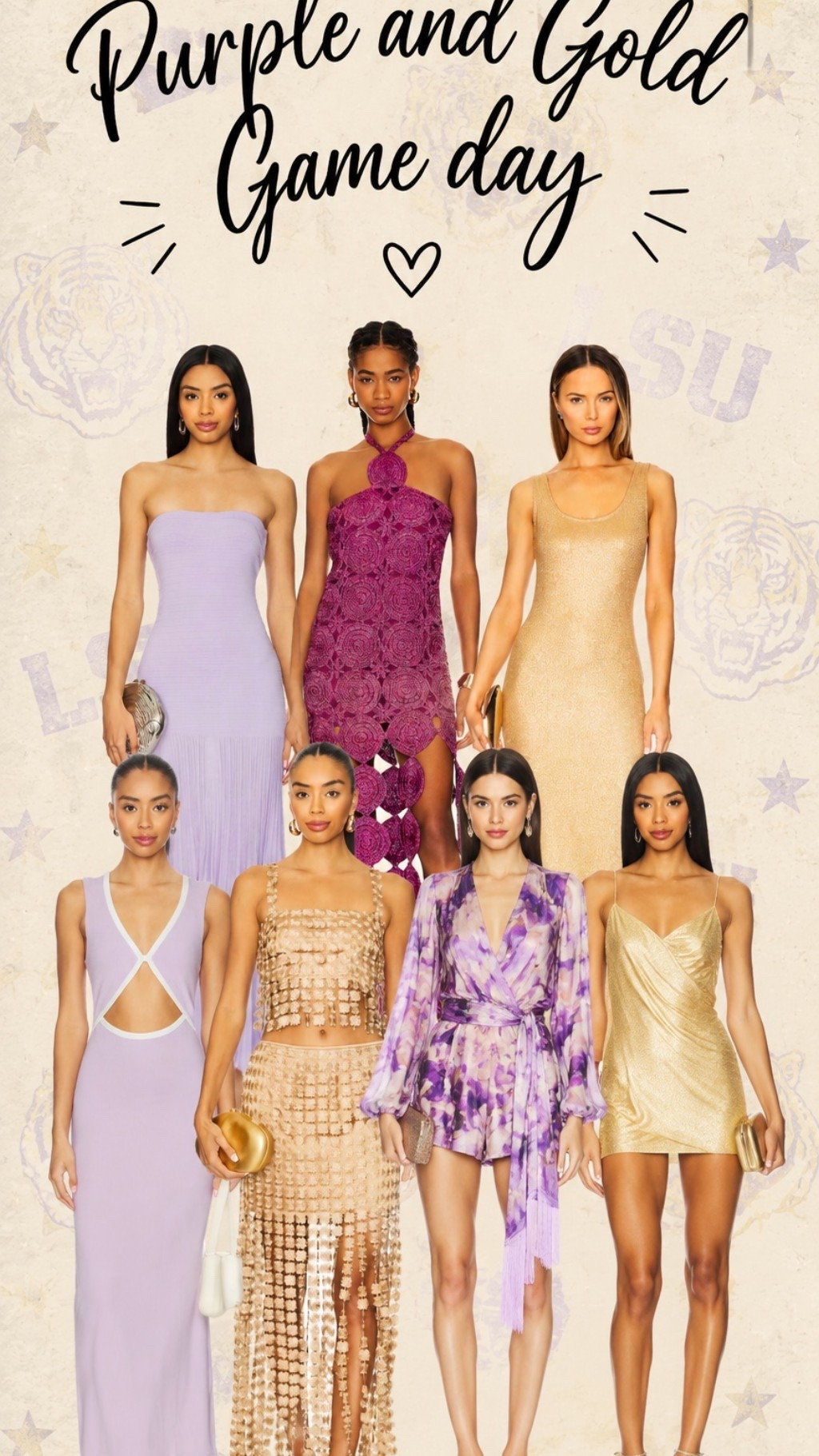 Purple and gold game day! LSU I’ve found yall the cutestttt game day dresses. So stylish!

#LTKootd