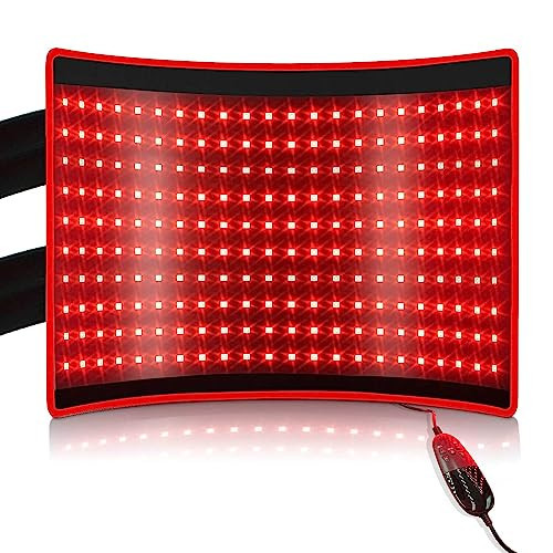 BestQool Red Light Therapy for Body, Dual Chip 660nm 850nm Red Near Infrared Light with Timer, Large Pads Belt Wearable Wrap, Infrared Light Therapy for Muscle Back Waist Pain. 43W | Amazon (US)