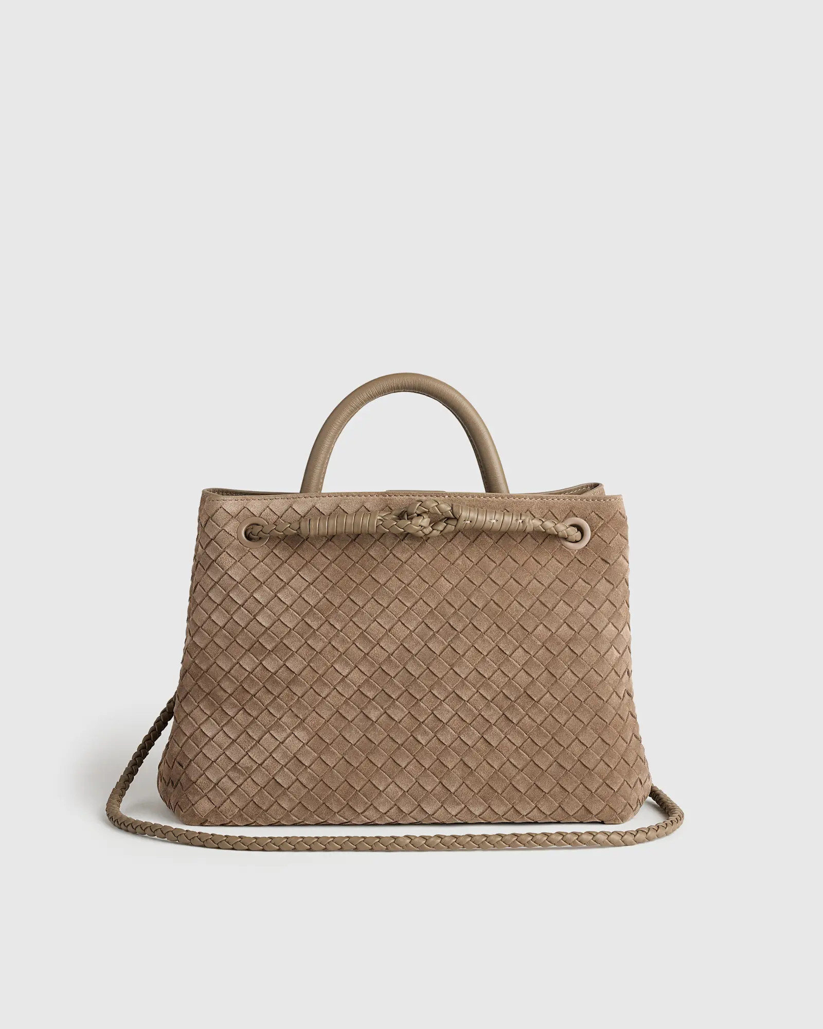 Romy Suede Handwoven Satchel | Quince