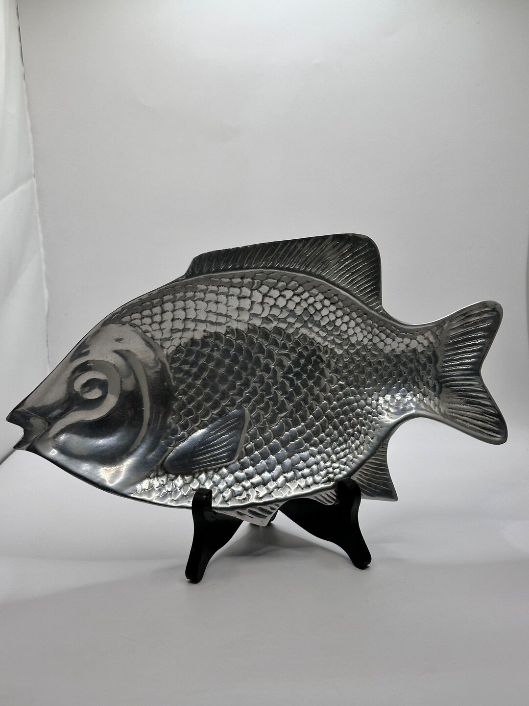 Vintage Silver Cast Aluminum Fish Tray - Etsy | Etsy (US)