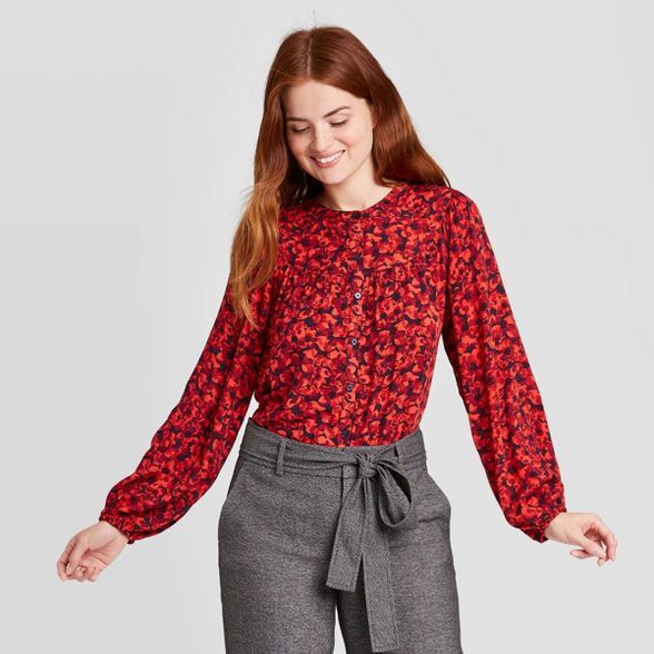 Women's Long Sleeve Everyday Blouse - A New Day™ | Target