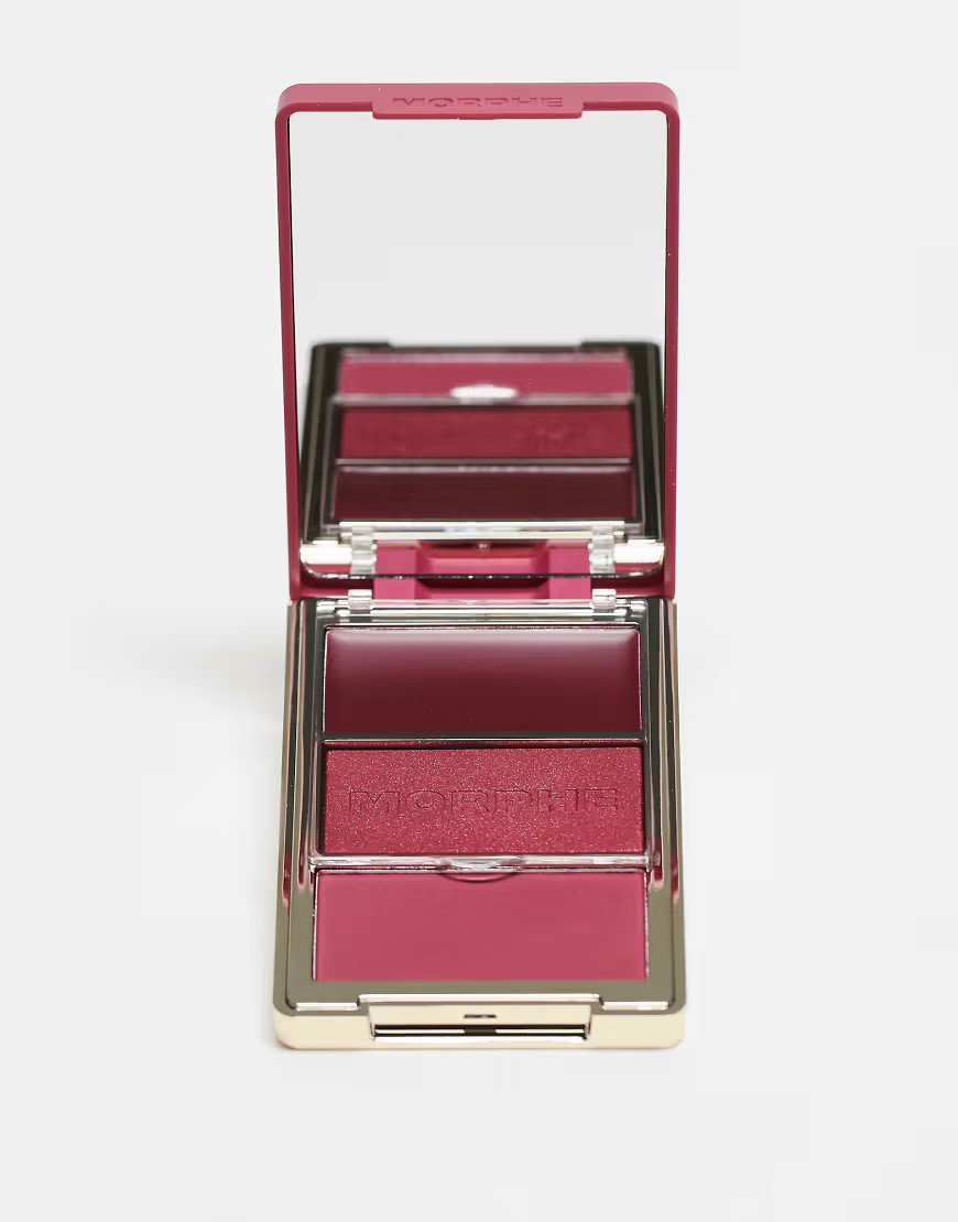 Morphe Cheek Thrills Multi - Finish Face Trio - Wine and dine-Pink | ASOS (Global)
