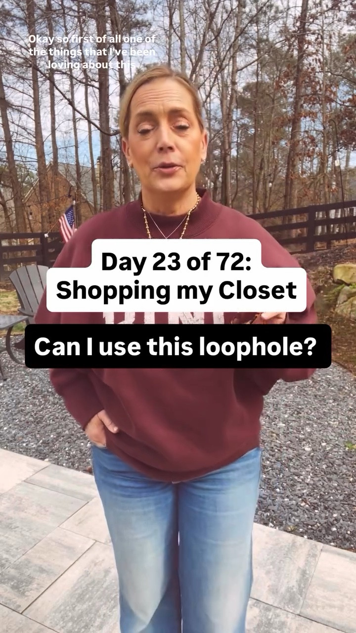Serious question… if I’m doing Shop My Closet and someone else buys it for me…
👀
Is that a loophole or am I cheating? It’s my birthday next week!

#shopmycloset #loopholeornot #birthdayover50 #midlifestyle #denimlover