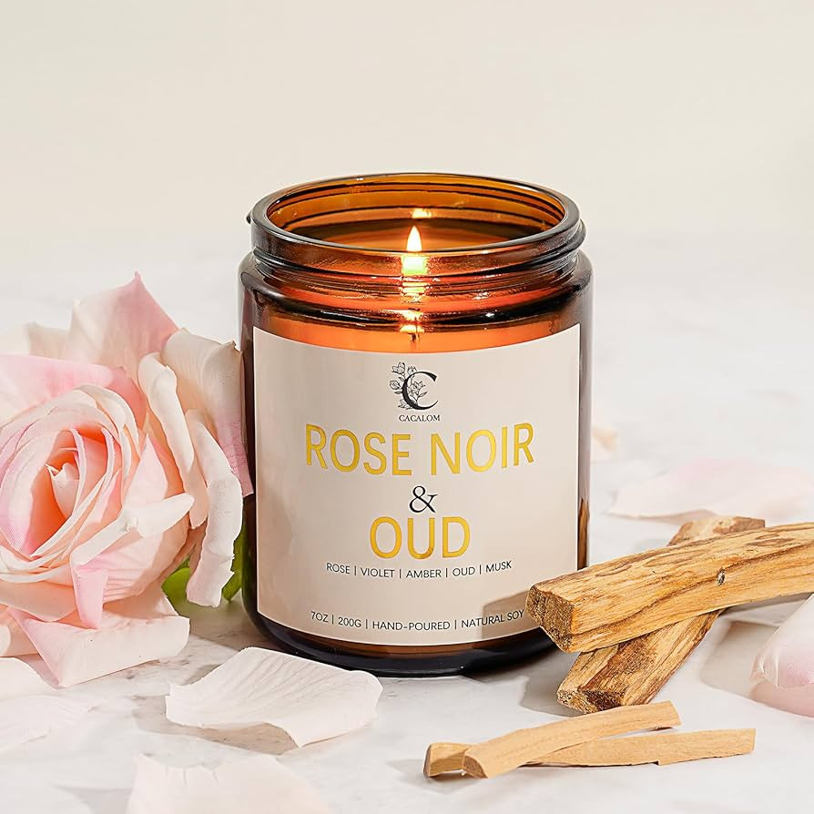 Rose Scented Candles for Women, Birthday Candles for Her Stress Relifef Aromatherapy Spa Candle S... | Amazon (US)