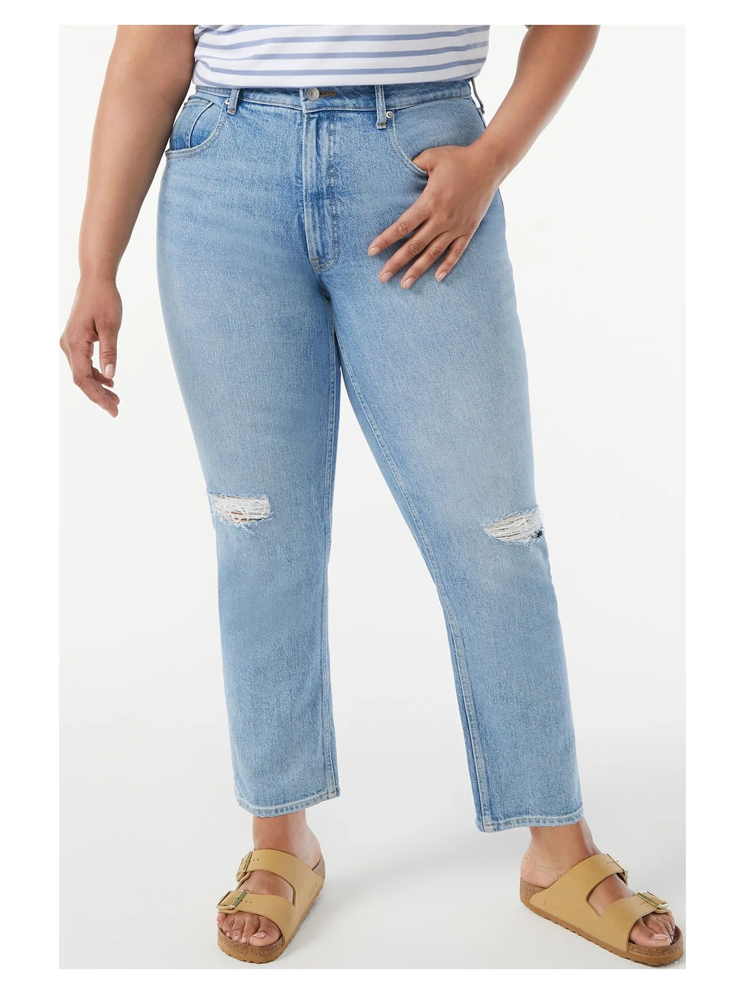 Free Assembly Women's Original 90's Straight Jeans | Walmart (US)