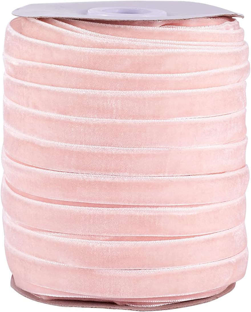 Pandahall 50 Yards Velvet Ribbon 3/8Inch Wide Single Face Velvet Ribbon Roll with Spool for Gift ... | Amazon (US)