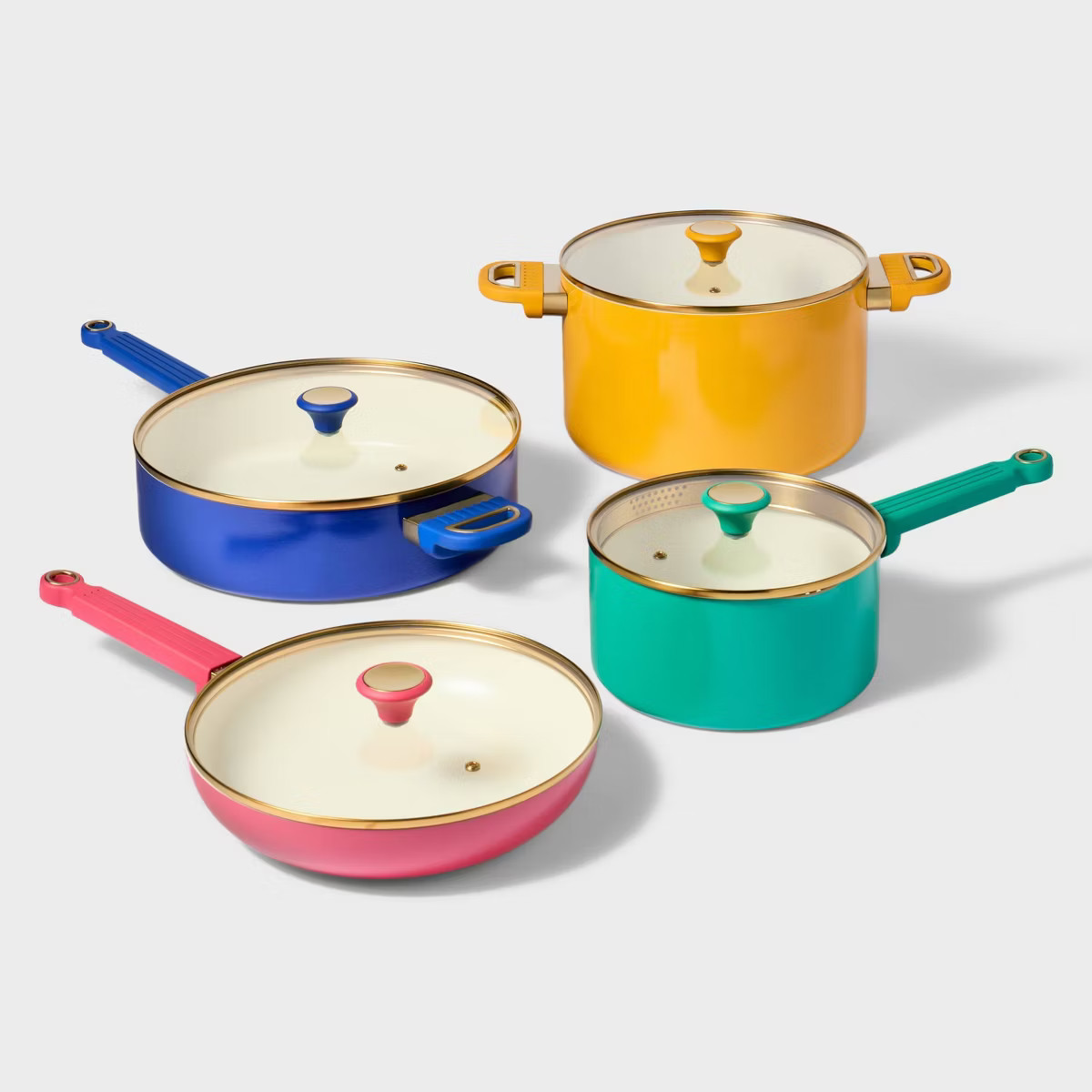 8pc Aluminum Ceramic Cookware Set - Tabitha Brown for Target | Target