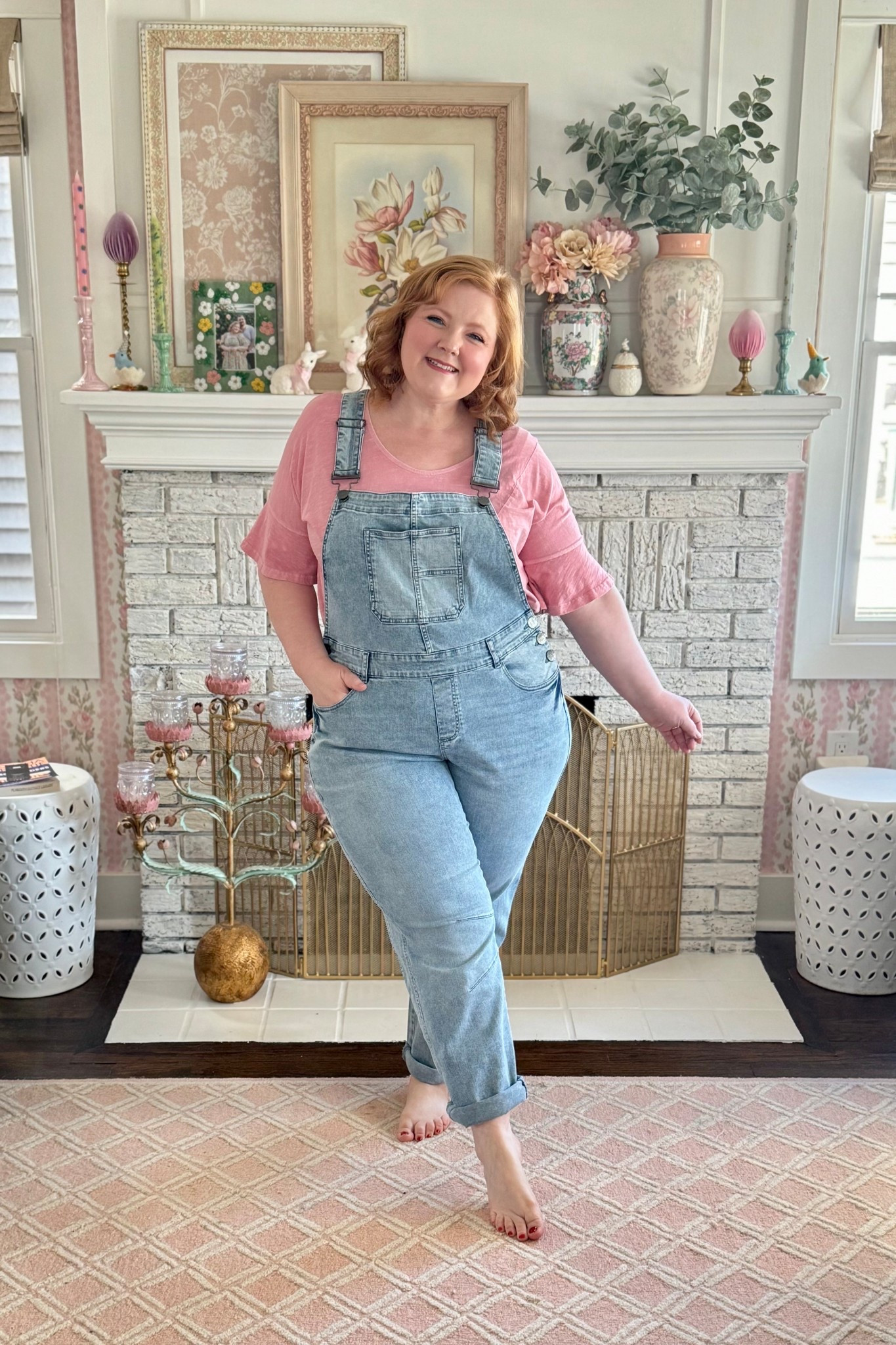 The cutest denim overalls from Ulla Popken (sizes 12-30W)! Use my code WWWULLA for 35% OFF your order! Wearing the 16/18 in this top and the 16 in these overalls.

#LTKMidsize #LTKPlusSize #LTKootd