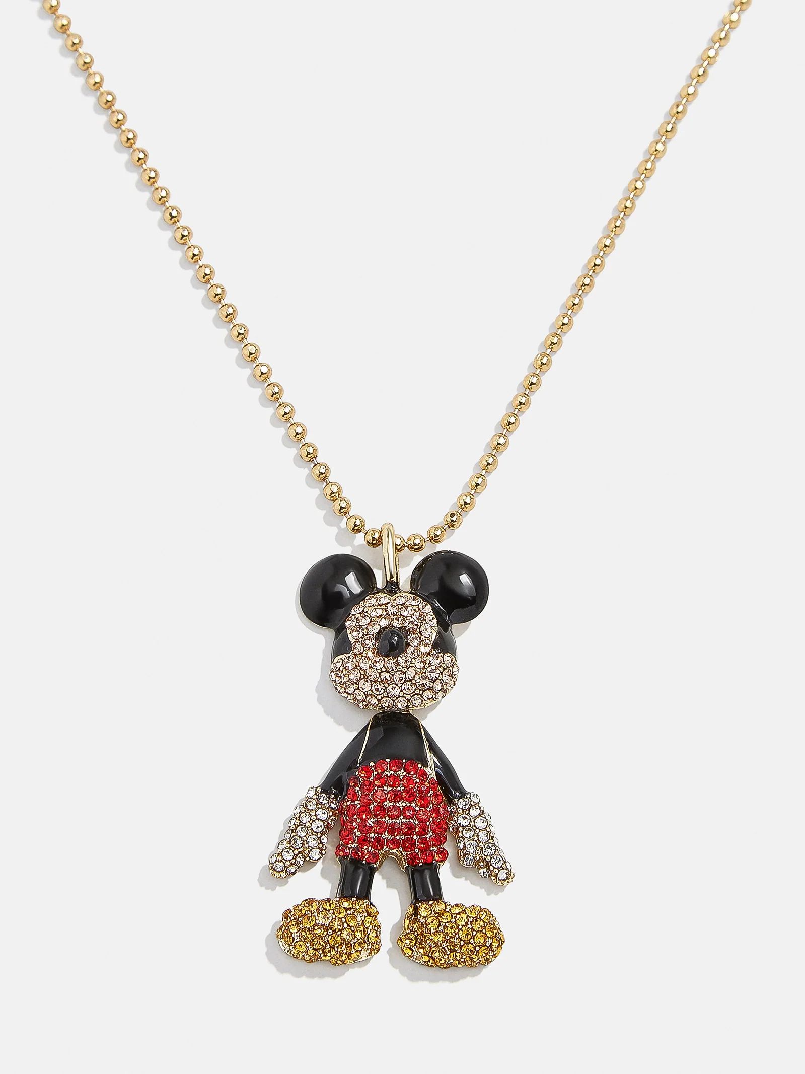 Mickey Mouse Disney 3D Necklace - Black/Red | BaubleBar (US)