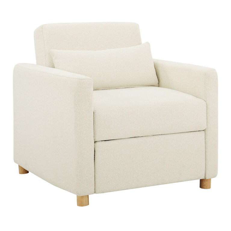 Dunstan Upholstered Convertible Sleeper Chair | World Market