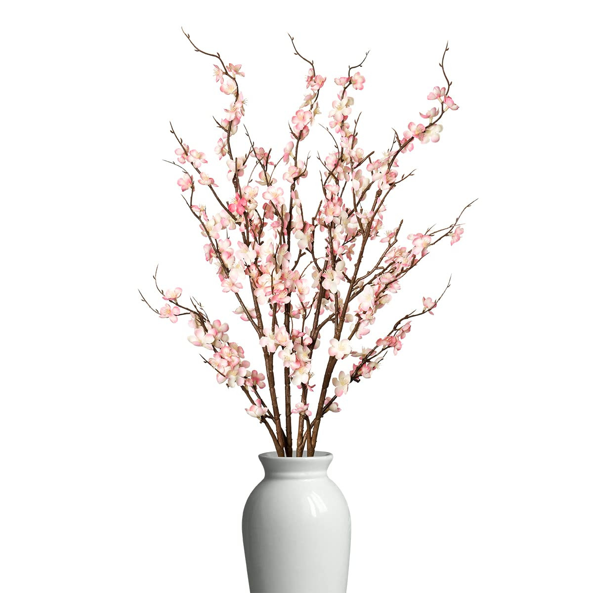 4Pcs Cherry Blossom Branches Artificial Flowers for Spring Summer Indoor Decoration,Faux Long Ste... | Amazon (US)