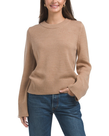 Merino Wool Crew Neck Sweater | TJ Maxx