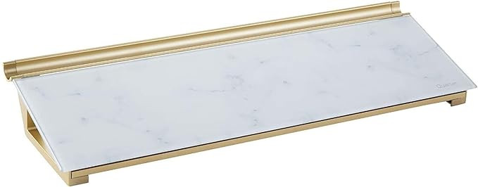 Quartet Glass Dry Erase White Board, Desktop Computer Pad for Notetaking, 18" x 6" Whiteboard, Cl... | Amazon (US)