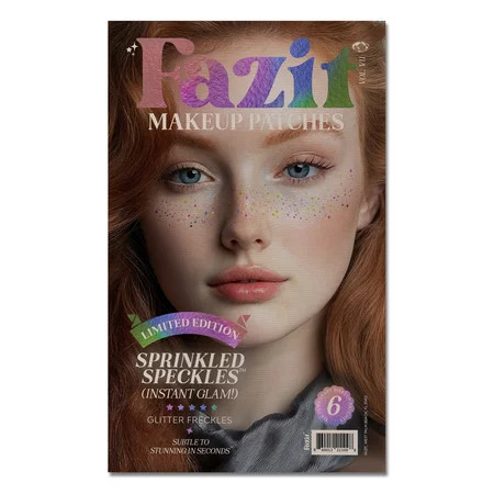 Fazit Glitter Freckle Makeup Patches, Multicolor Sprinkles Speckles, 6 Count | Walmart (US)