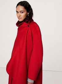Oversized Double-Faced Cape Coat | Banana Republic (US)