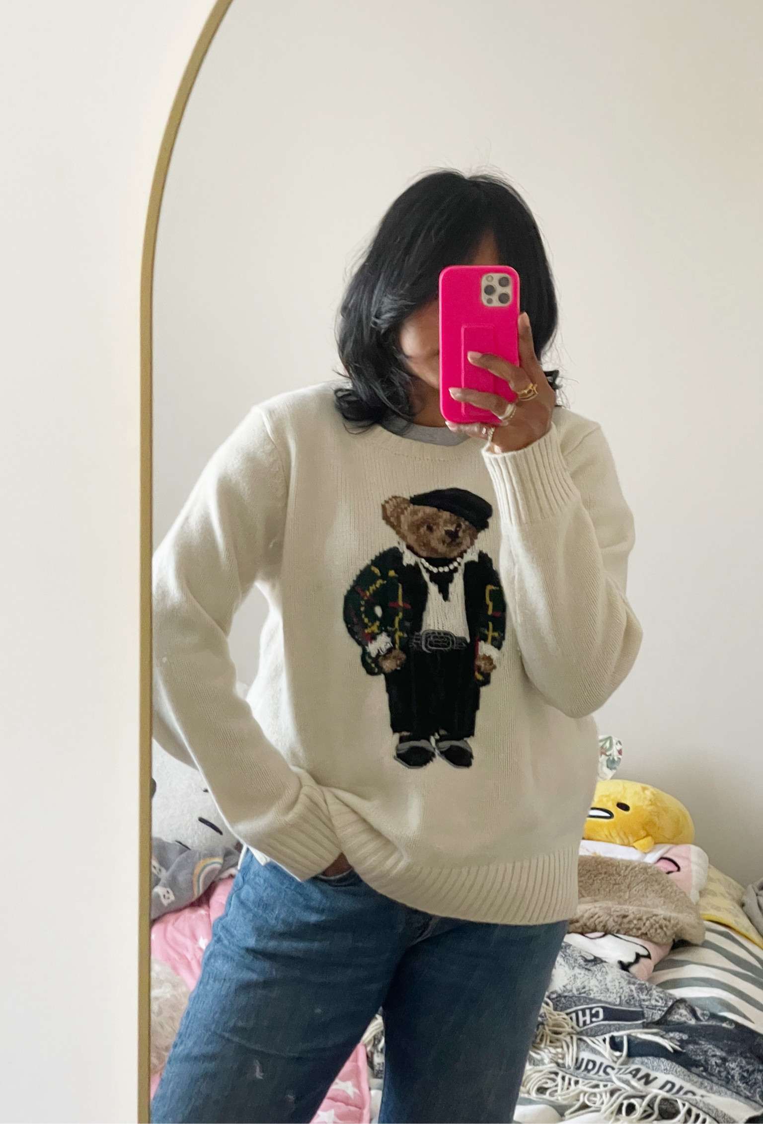 Levi’s, Polo ralph lauren, Flannels, Ralph lauren, transitional outfit, transitional style, winter outfit, winter fashion, cream jumper, knit jumper, Ralph lauren bear jumper, straight leg jeans, Levi’s jeans, winter outfit ideas, style inspiration 

#LTKSeasonal #LTKeurope #LTKstyletip