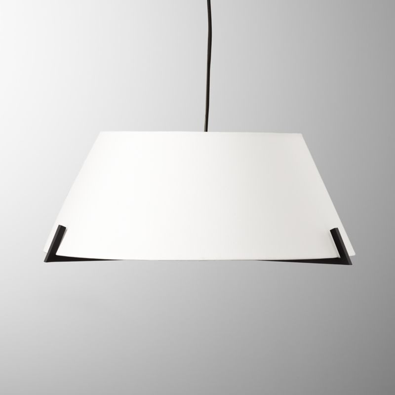 Ornado Black Shaded Pendant Light | CB2 | CB2