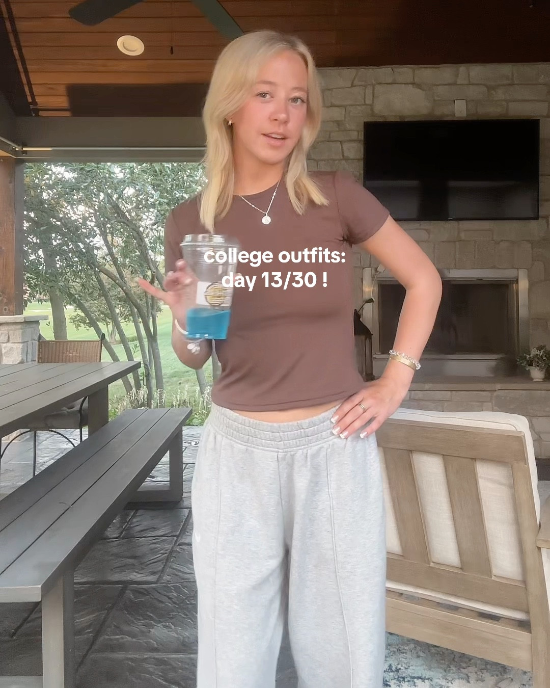 fitted tee and anything is cute- sweats on sale!! 

Nike sale, college outfits, 30 days of outfits, gold jewelry, silver jewelry

#LTKSaleAlert #LTKU #LTKVideo