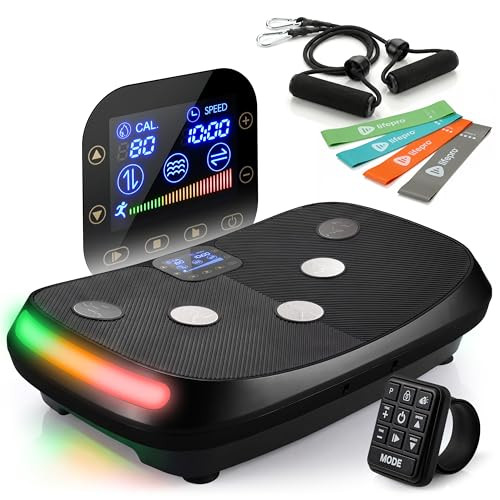 Lifepro Rumblex 4D Curved Vibration Plate Exercise Machine — Triple Motor, 7 Modes & 60 Speeds Vibrating Platform Machine — Full Body Vibration Plate for Lymphatic Drainage & at Home Workout | Amazon (US)