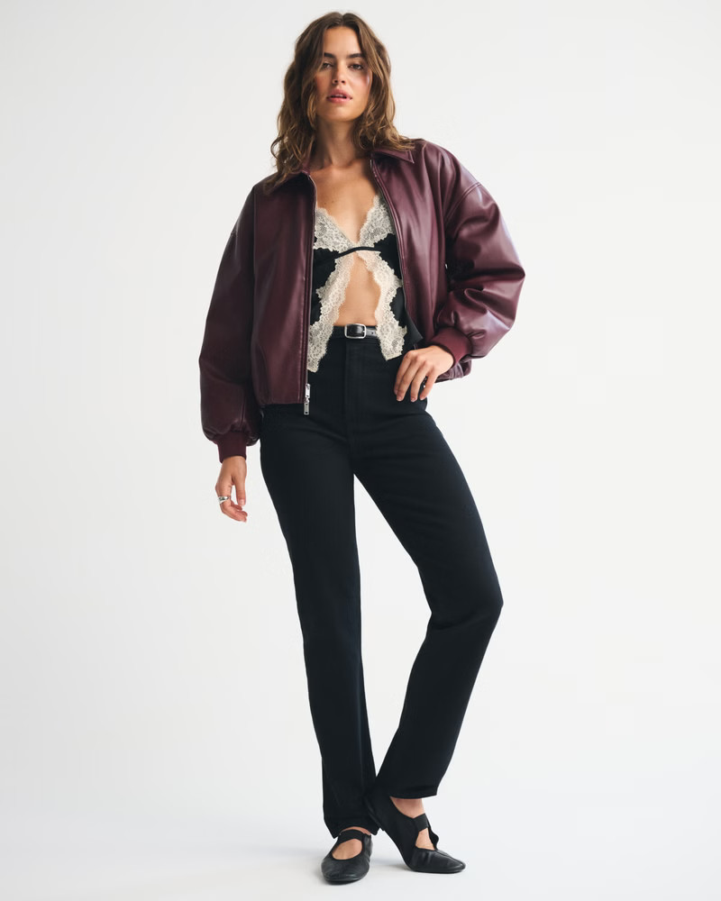 Women's Ultra High Rise 90s Straight Jean | Women's Bottoms | Abercrombie.com | Abercrombie & Fitch (US)
