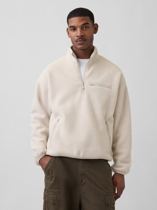 Sherpa Oversized Half-Zip Pullover | Gap (US)