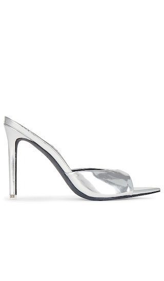 BLACK SUEDE STUDIO Brea Mule in Metallic Silver. - size 10 | Revolve Clothing (Global)