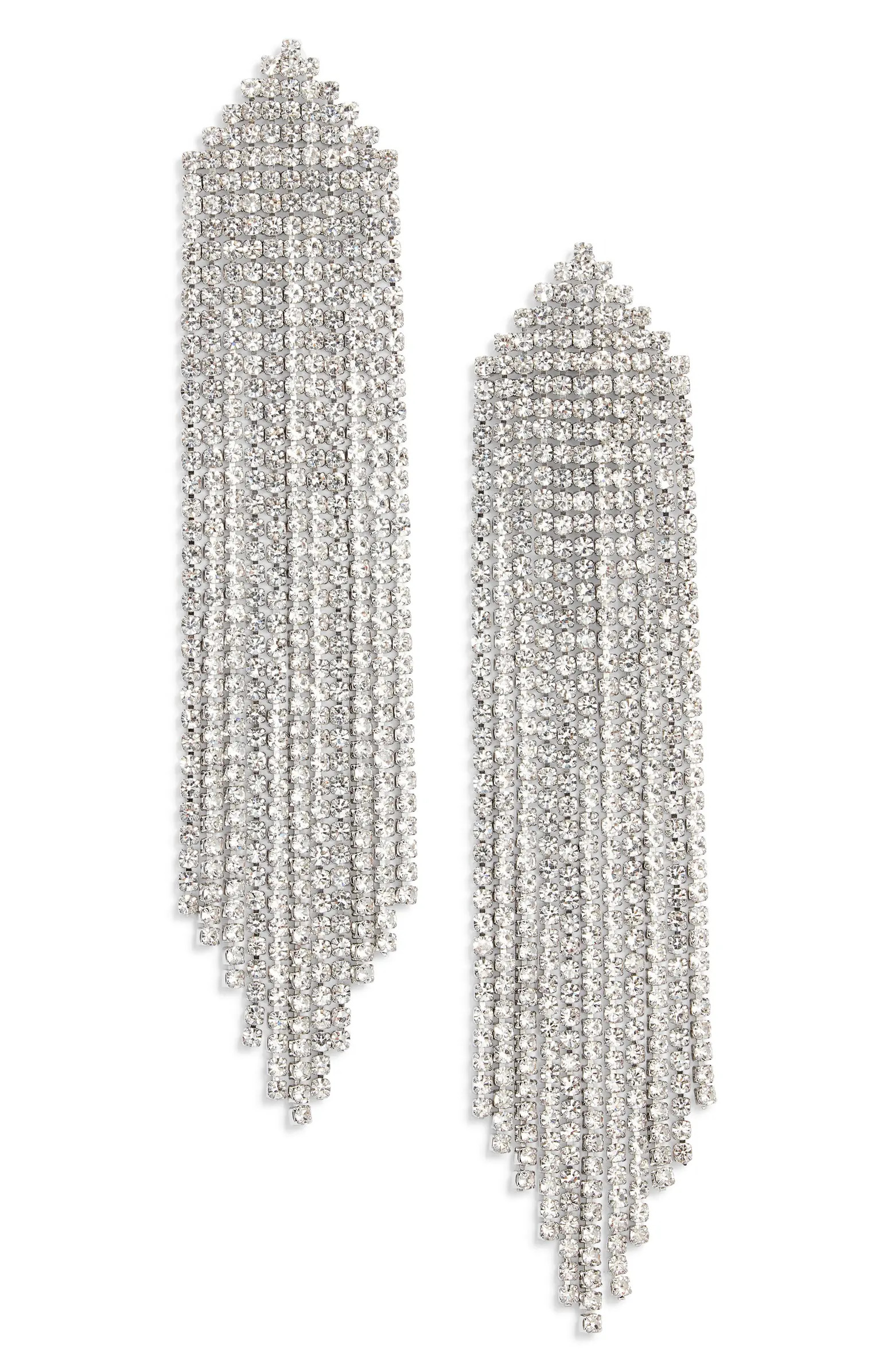 CRISTABELLE Sassy Fringe Drop Earrings | Nordstrom | Nordstrom