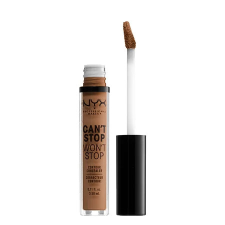 NYX Professional Makeup Can't Stop Won't Stop Full Coverage Concealer, 24Hr Matte Finish, Mahogany, 0.11 fl oz | Walmart (US)