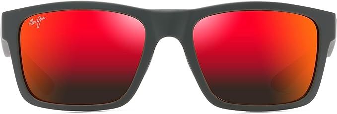 Maui Jim Men's and Women's The Flats Polarized Rectangular Sunglasses | Amazon (US)